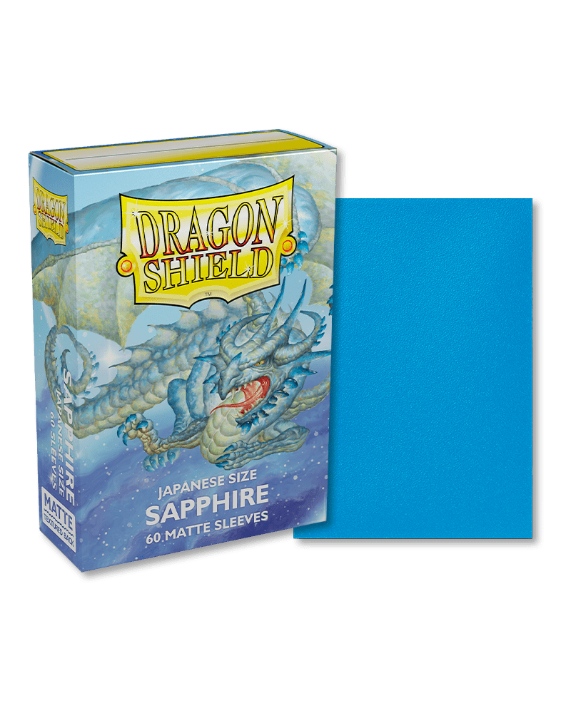 Dragon Shield 60 Count Sleeves Japanese Matte Sapphire - Gamescape