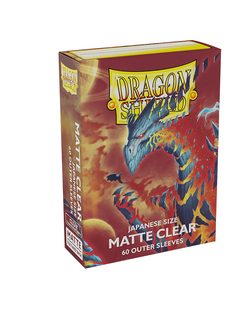Dragon Shield Sleeves: Japanese Matte Outer (Clear) Dragon Shield Sleeves: Japanese Matte Outer (Clear)