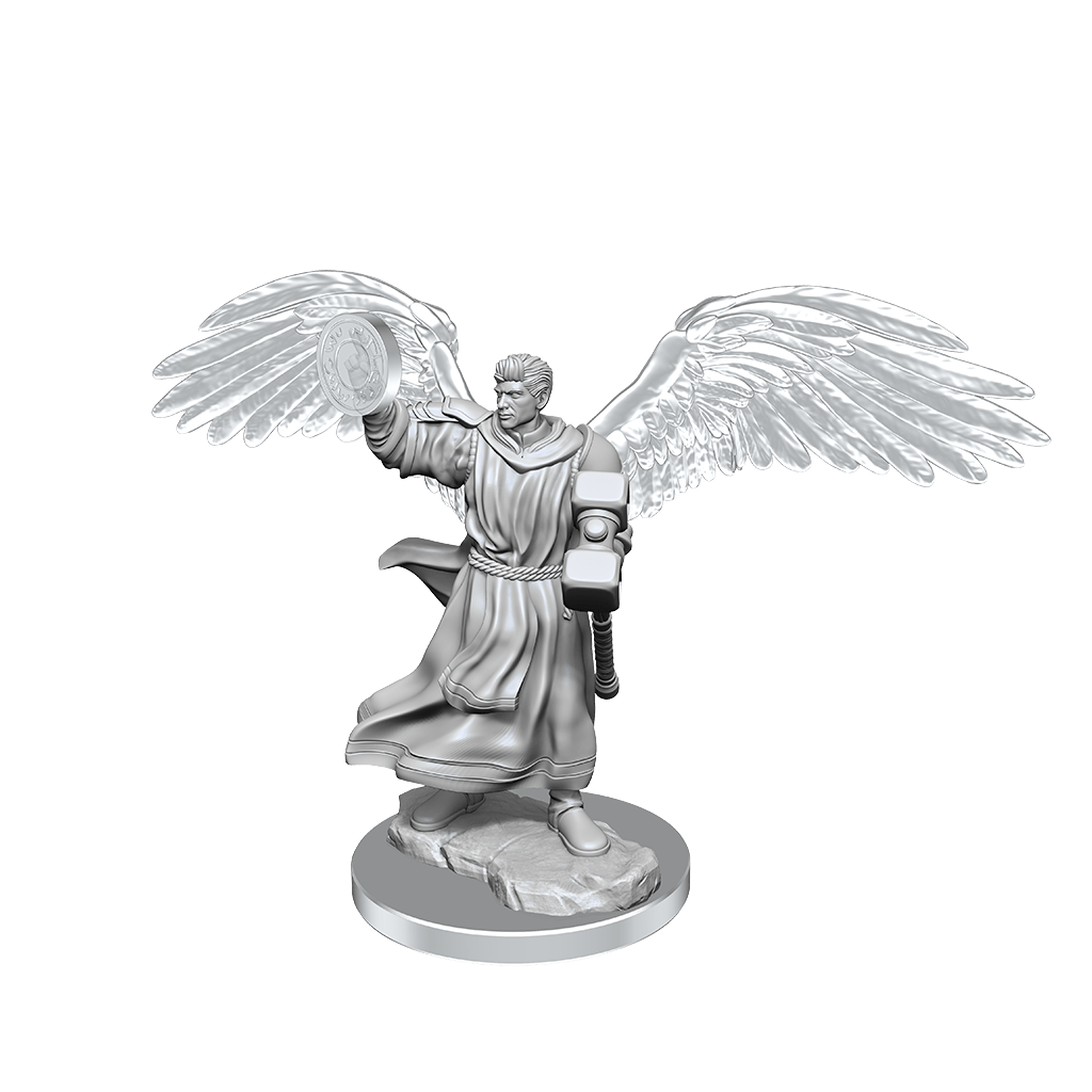 Dungeons & Dragons Nolzur's Marvelous Miniatures: Aasimar Male Cleric (Wave 20) - Gamescape