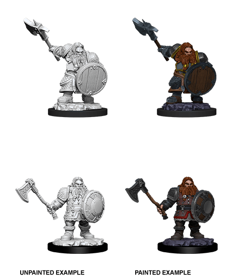 Dungeons & Dragons Nolzur's Marvelous Miniatures: Dwarf Male Fighter (Wave 11) - Gamescape
