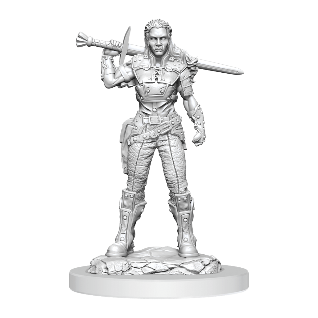 Dungeons & Dragons Nolzur's Marvelous Miniatures: Orc Female Fighter (Wave 20) - Gamescape