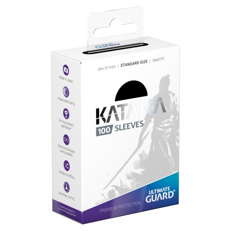 Katana 100 Count Sleeves Standard Black - Gamescape