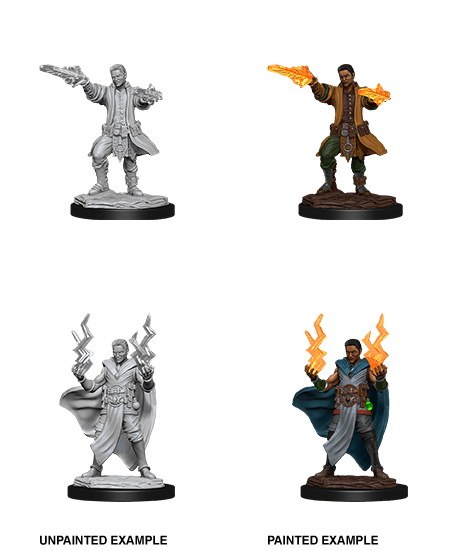 Nolzur's Marvelous Miniatures: Male Human Sorcerer (Wave 12) - Gamescape