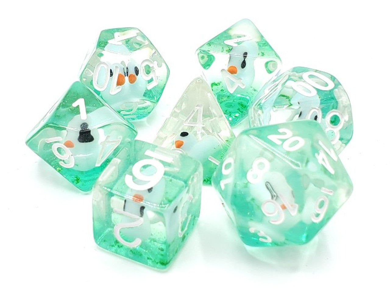 Old School Dice: 7 Die Set - Animal Kingdom - Duckling Pond - Gamescape