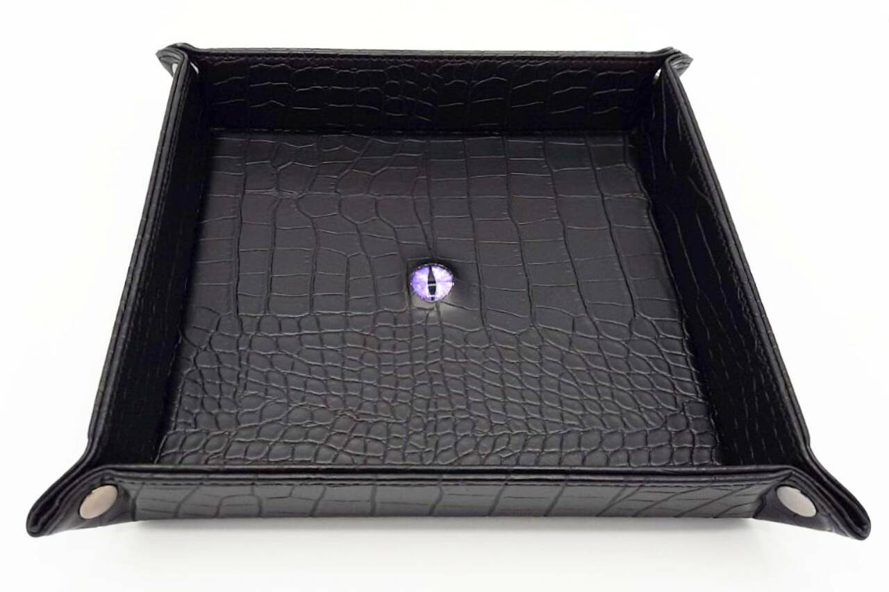 Old School Dice: Dragon Eye Dice Rolling Tray - Black - Gamescape