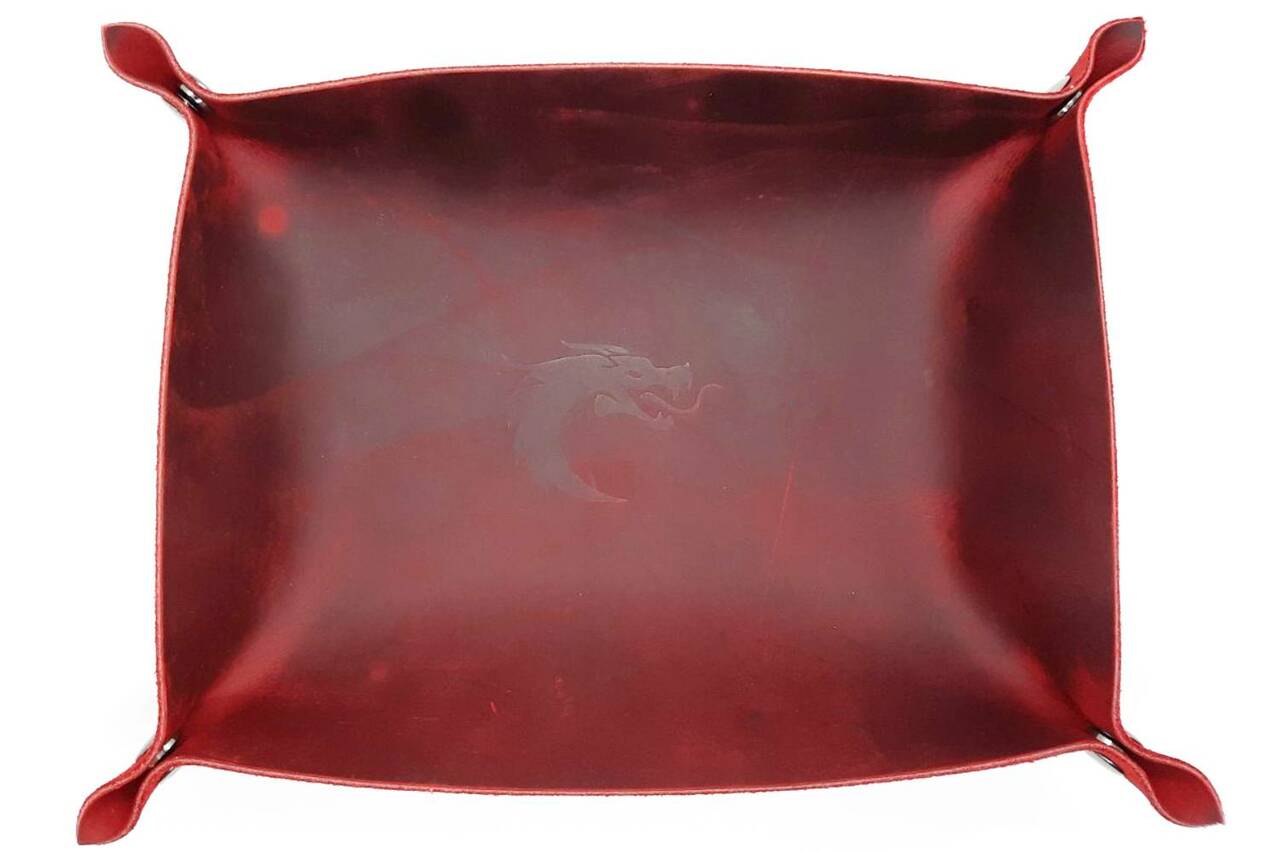 Old School Dice: Ultimate Dice Rolling Tray - Red - Gamescape