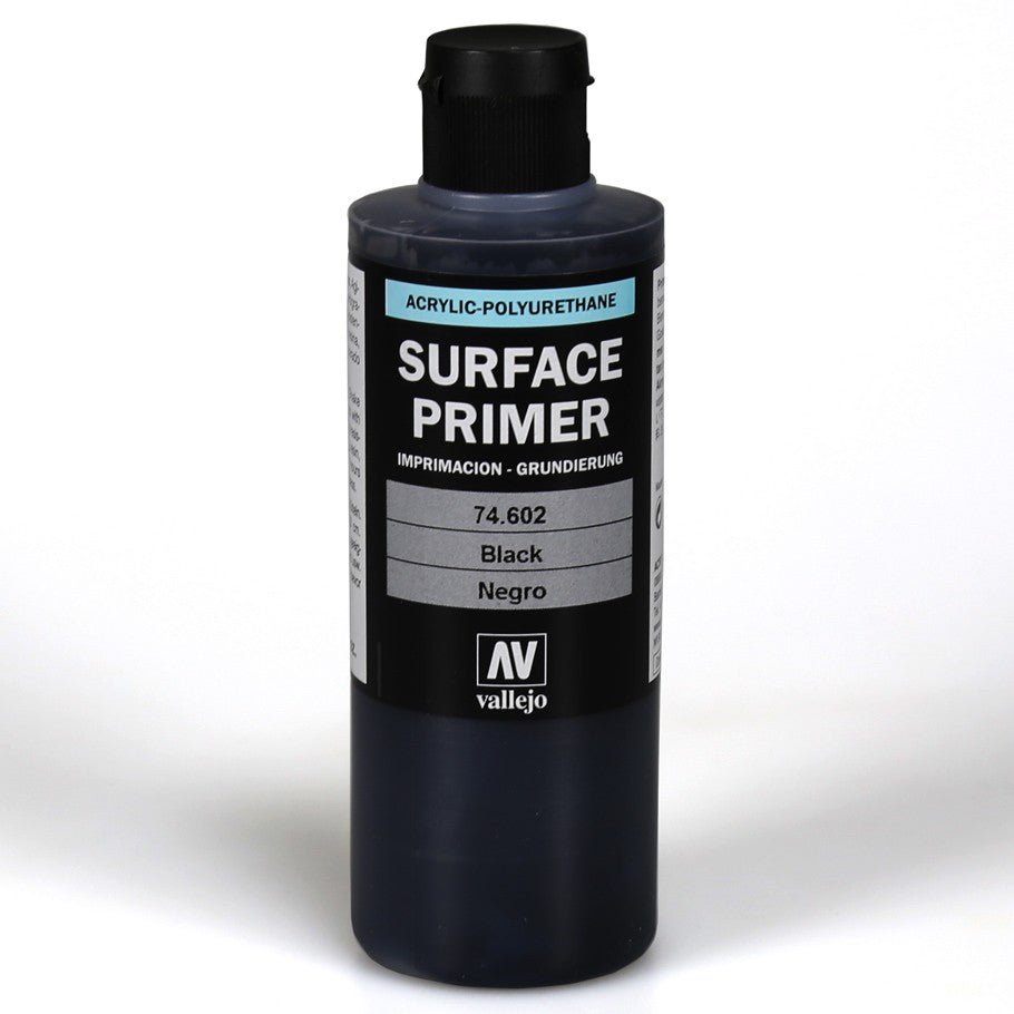 Vallejo: Black Surface Primer 200mL - Gamescape