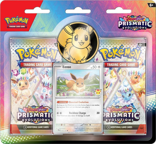 Pokémon: Prismatic Evolutions 2 Pack Blister - Eevee