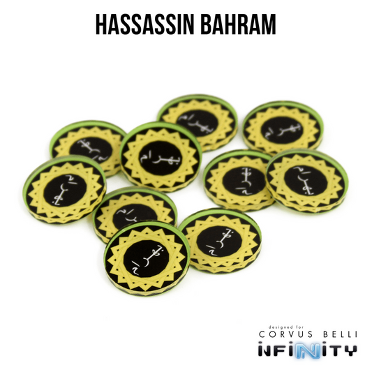 Infinity: N4 Faction Markers (Hassassin Bahram)
