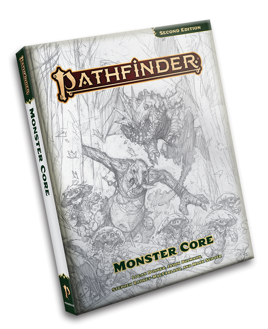 Pathfinder: Monster Core Sketch Cover (Second Edition)