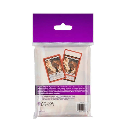 Arcane Fortress: Synergy Inner Sleeves - Red Ember (Standard Size)
