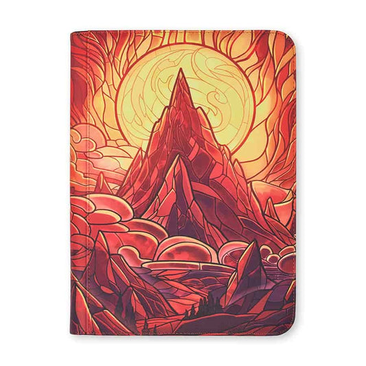 Arcane Fortress: 9 Pocket Zipper Binder - Stained Glass - Burning Mountain