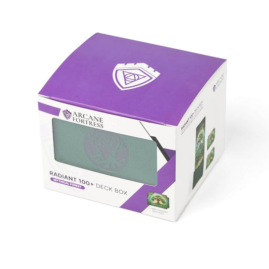 Arcane Fortress: Radiant 100+ Standard Deckbox - Mythical Forest