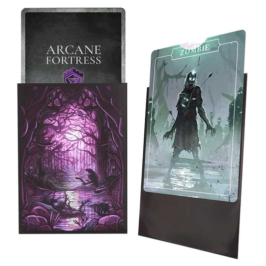 Arcane Fortress: Standard-Size Sleeves - Stained Glass - Decaying Swamp
