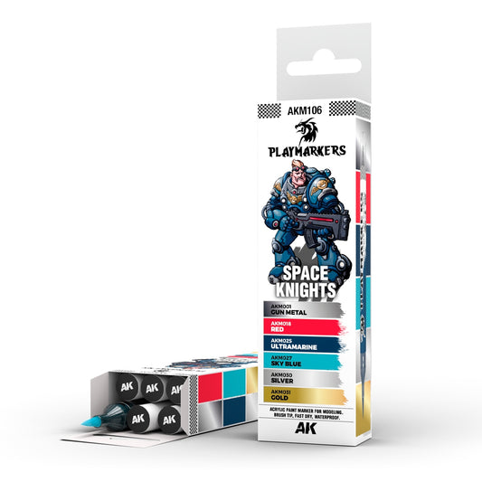Packaging of the AK Interactive Playmarkers Set - Space Knights