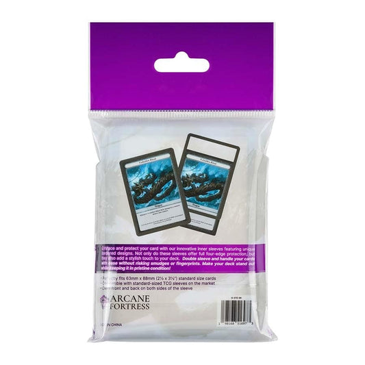 Arcane Fortress: Synergy Inner Sleeves - Pitch Black (Standard Size)