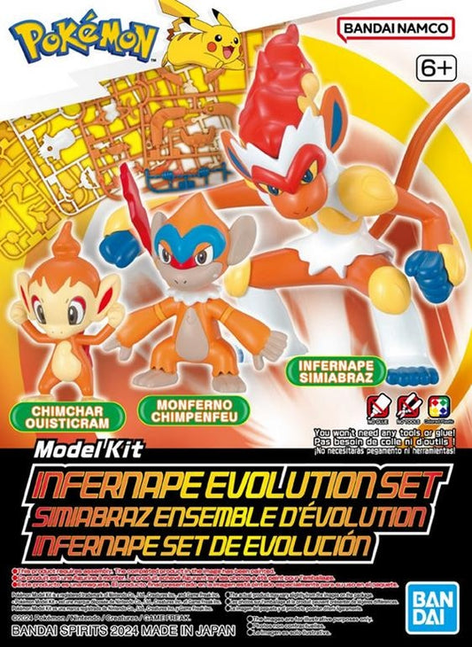 Bandai: Pokemon Model Kit - Infernape Evolution Set