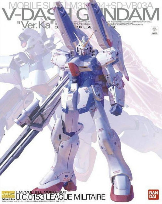 Packaging of V-Dash Gundam Ver. KA on a white background