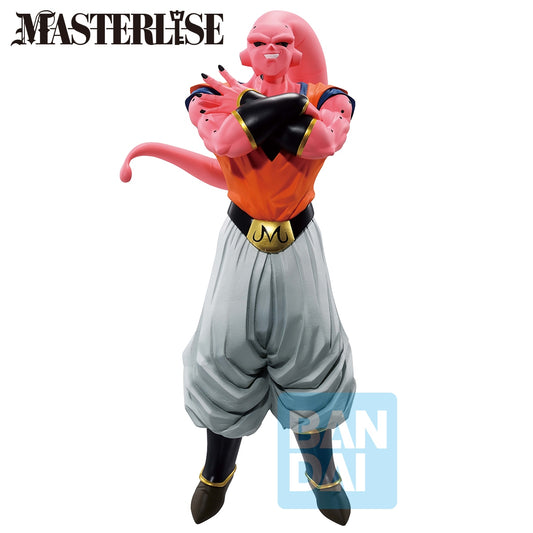 Figure of Majin Buu from Dragon Ball Z with 'Masterlise' branding on a white background