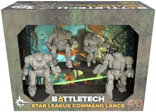 Star League Command Lance box showcasing contents on a white background
