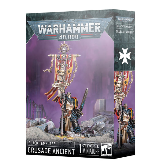 Warhammer 40,000 Black Templars Crusade Ancient miniature box packaging.