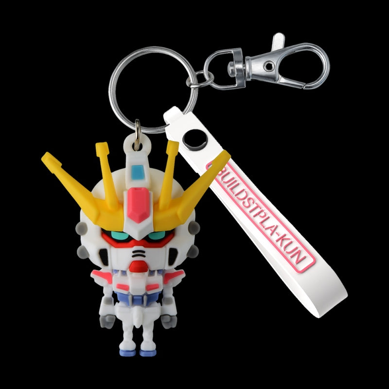Keychain with Build Stpla-Kun on a black background