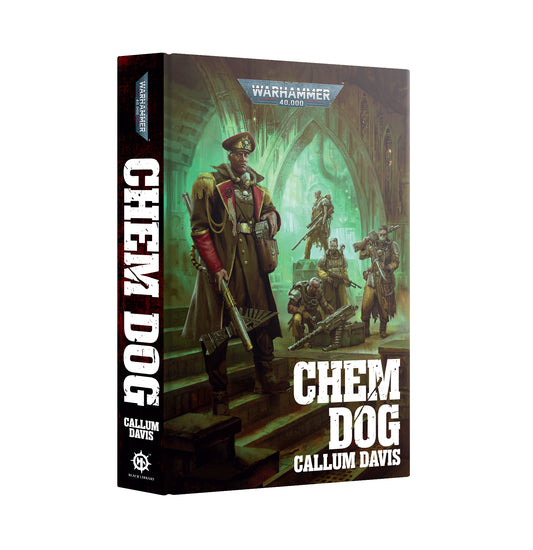 Book titled 'Chem Dog' by Callum Davis with a fantasy-themed cover on a white background