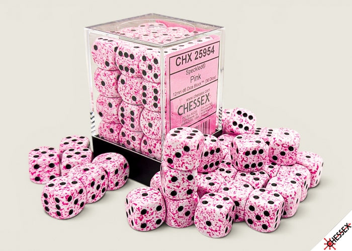 Chessex: 36 Piece D6 Dice Set Speckled Pink