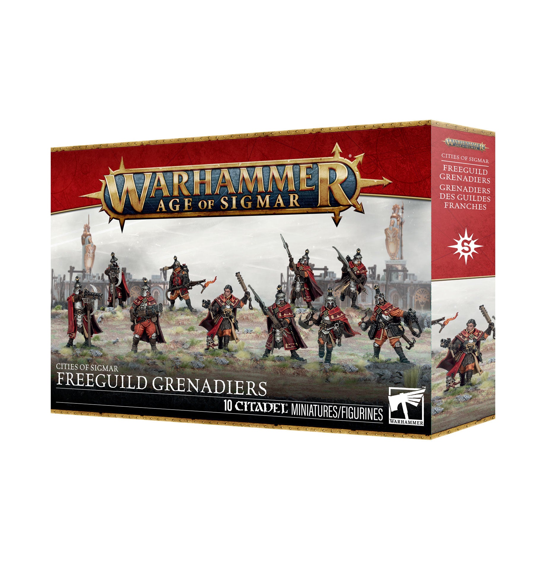 Warhammer Age of Sigmar Freeguild Grenadiers box set packaging