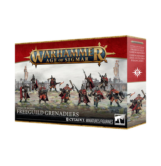 Warhammer Age of Sigmar Freeguild Grenadiers box set packaging