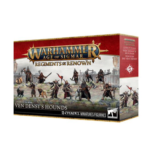 Warhammer Age of Sigmar game box with miniatures on a white background