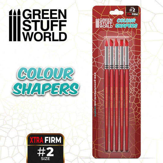 Green Stuff World: Clay Shapers - Color Shapers Size 2 (Extra Firm)