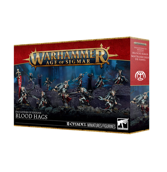 Warhammer Age of Sigmar game box with miniatures on a white background