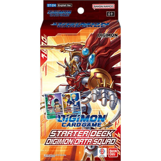 Digimon Card Game Data Squad Starter Deck packaging with Digimon character on a white background