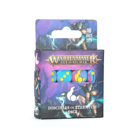 Warhammer Age of Sigmar dice set packaging with dice inside