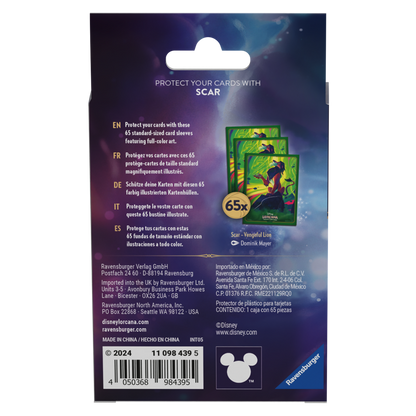 Disney Lorcana TCG: Azurite Sea Card Sleeves Scar