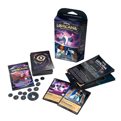 Disney Lorcana TCG: Rise of the Floodborn Starter Deck Amethyst/Steel