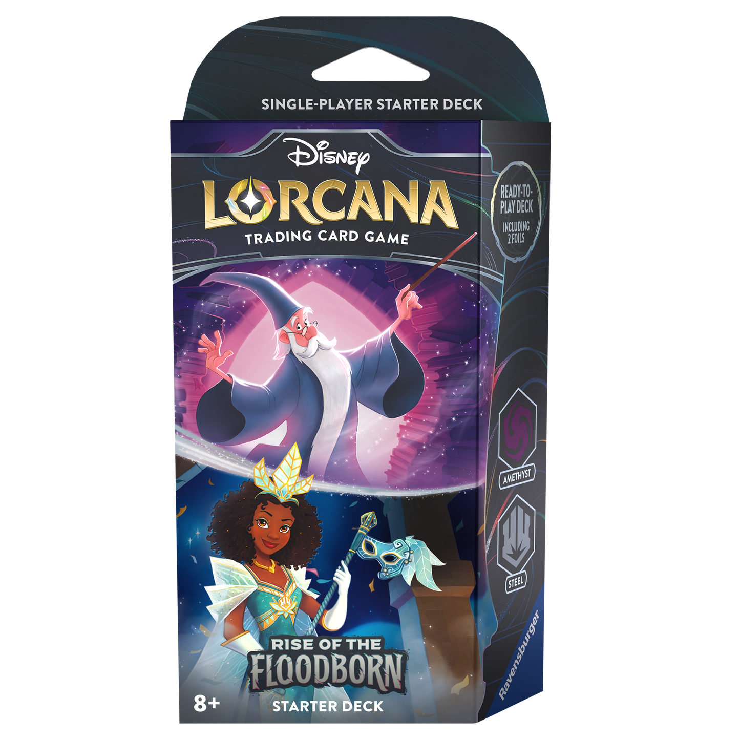 Disney Lorcana TCG: Rise of the Floodborn Starter Deck Amethyst/Steel