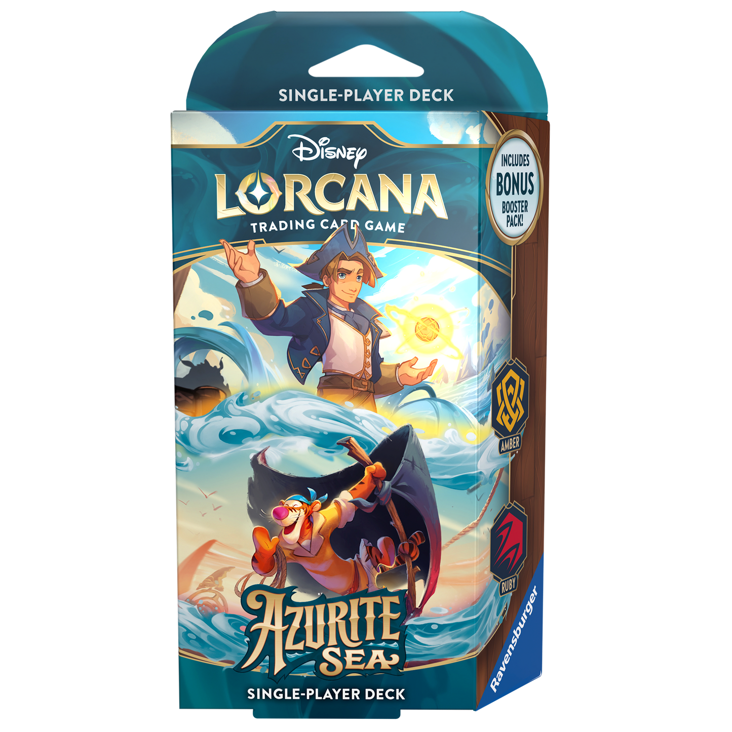Disney Lorcana TCG: Azurite Sea Starter Deck - Amber/Ruby Gamescape Disney Lorcana TCG: Azurite Sea Starter Deck - Amber/Ruby Gamescape