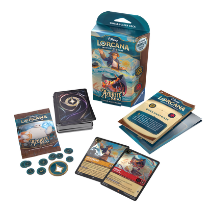 Disney Lorcana - Azurite Sea Starter Deck (Amber/Ruby) Disney Lorcana - Azurite Sea Starter Deck (Amber/Ruby)