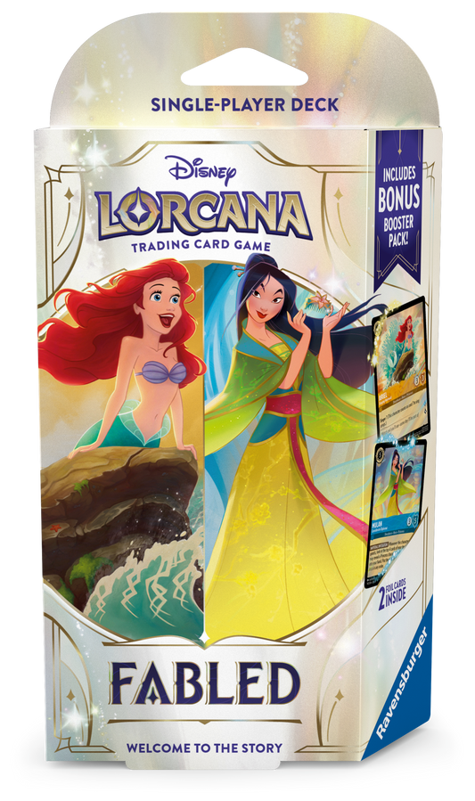 Disney Lorcana TCG: Fabled – Ariel & Mulan Starter Deck