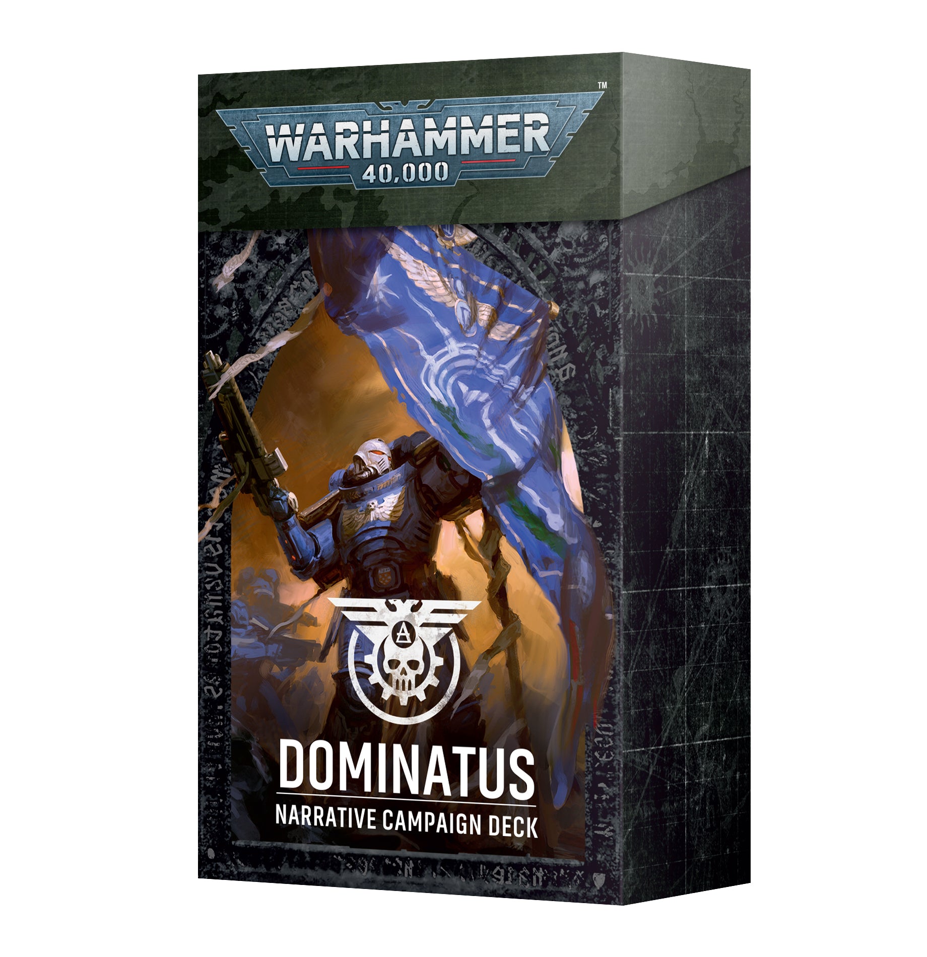 Warhammer 40,000 Dominatus Narrative Campaign Deck packaging on a white background