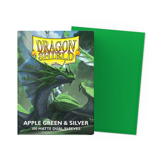 Dragon Shield packaging with green sleeves on a transparent background