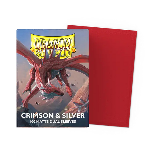 Dragon Shield card sleeves packaging with a red sleeve on a white background