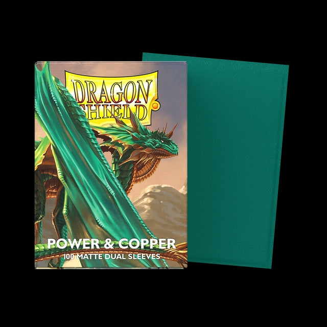 Dragon Shield 100 Count Sleeves Standard Dual Matte - Power & Copper