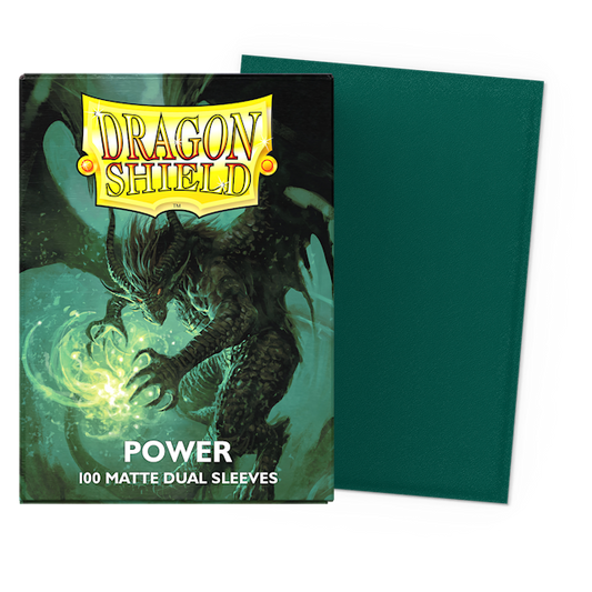 Dragon Shield 100 Count Sleeves Standard Dual Matte Power