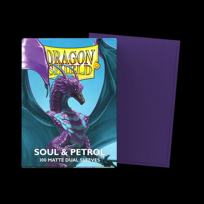 Dragon Shield 100 Count Sleeves Standard Dual Matte - Soul & Petrol