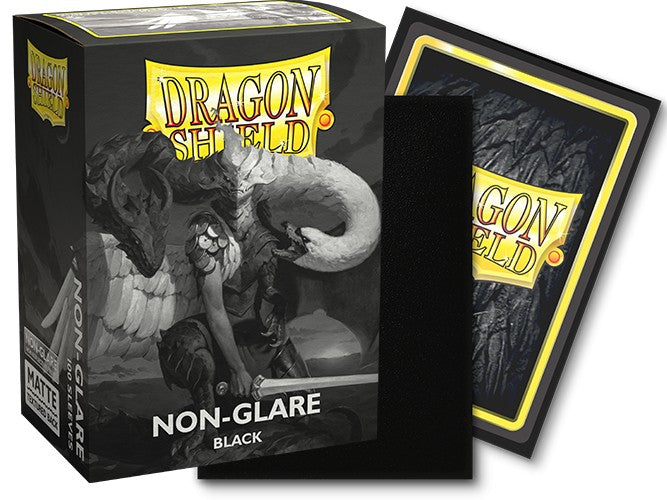 Dragon Shield 100ct Count Sleeves Matte Nonglare Black