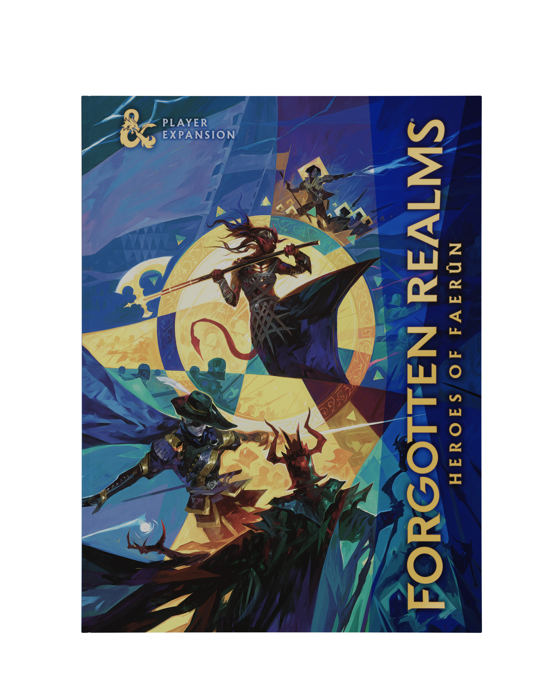 Cover of 'Forgotten Realms: Heroes of Faerun' player expansion with fantasy artwork and text.