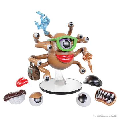 Toy figure with interchangeable parts on a white background